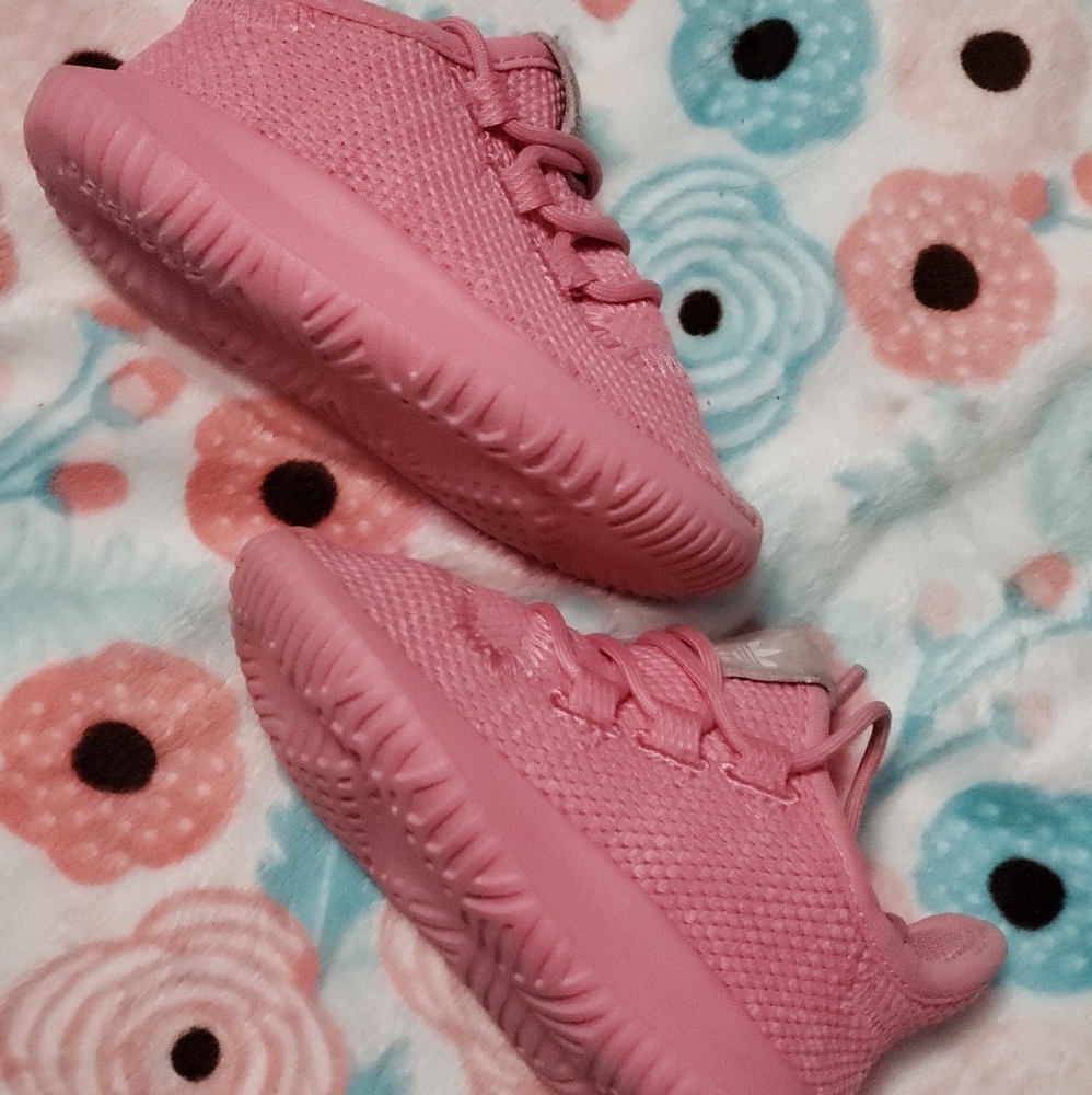 Pink Adidas baby girl shoes
